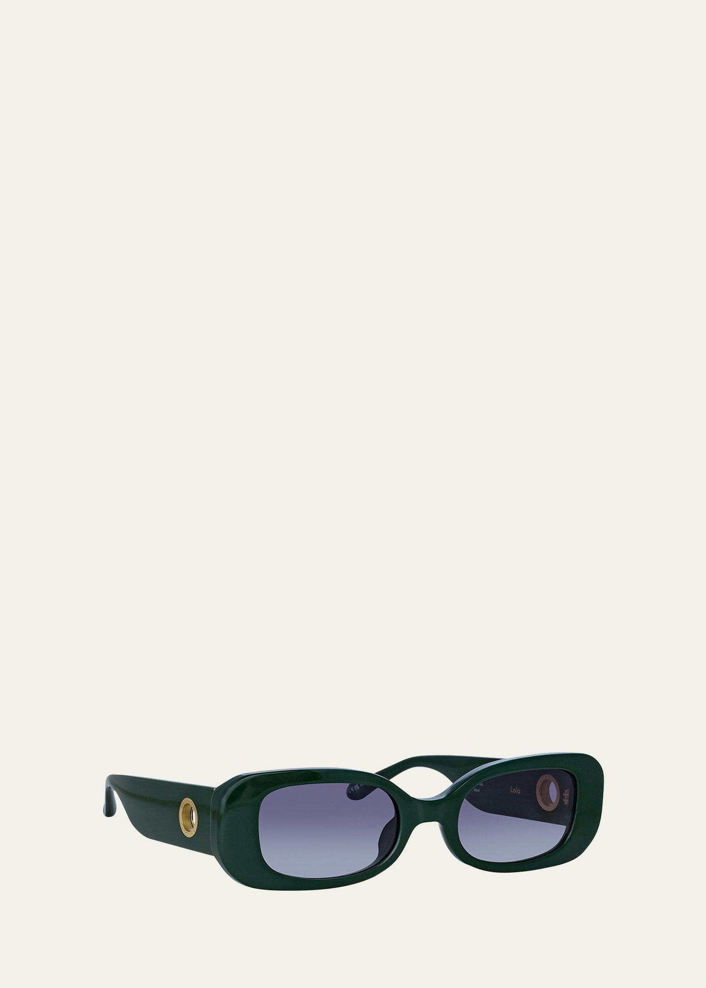 Lola Rectangle Acetate & Nylon Sunglasses - 2