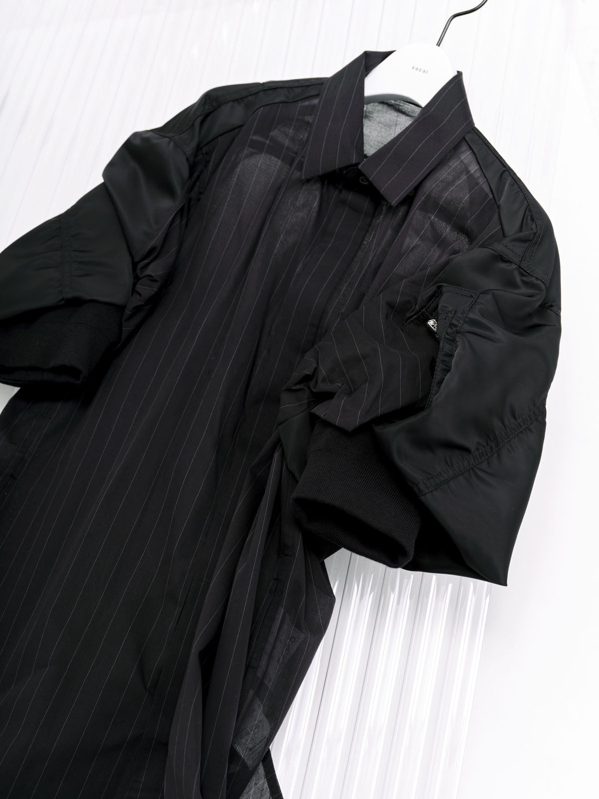 High Twist Voile x Nylon Twill Dress - 2