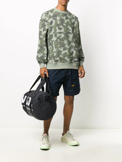 Diesel logo print holdall outlook