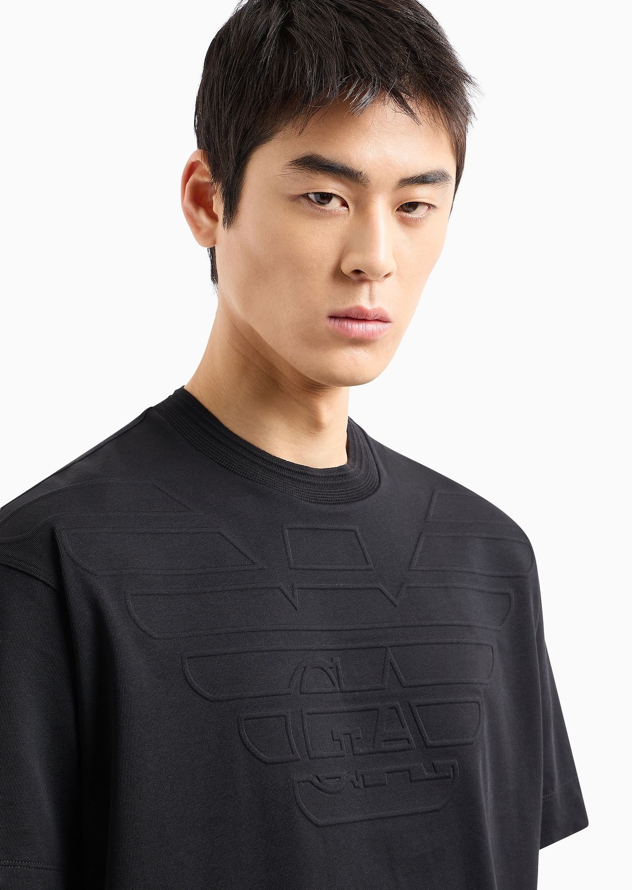 Heavy jersey T-shirt with embossed logo - 5