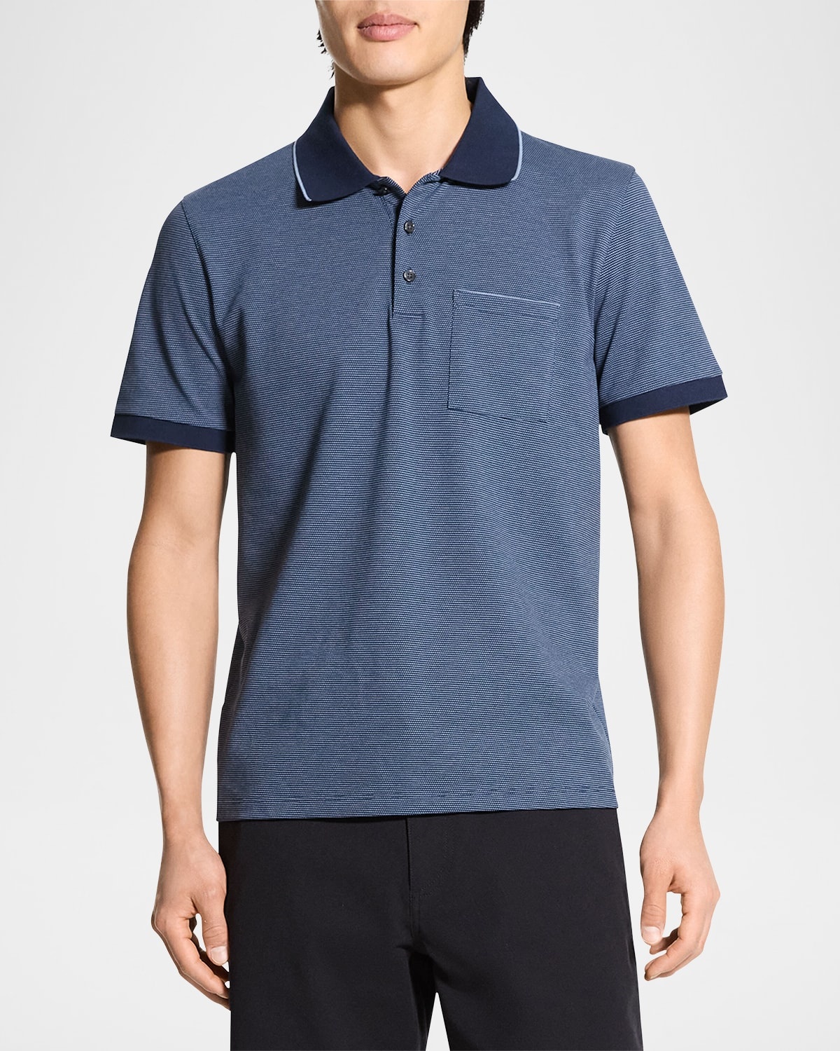 Men's Birdseye Pique Pocket Polo Shirt - 4