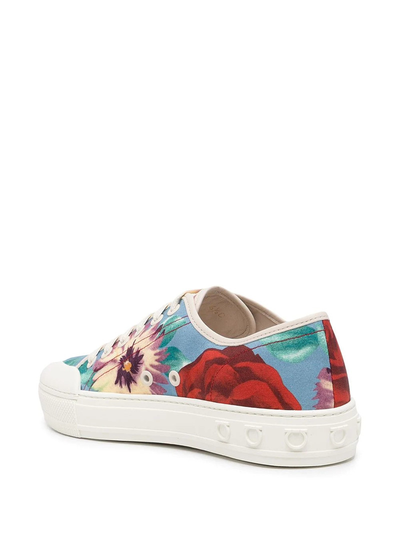 borg floral-print trainers 3