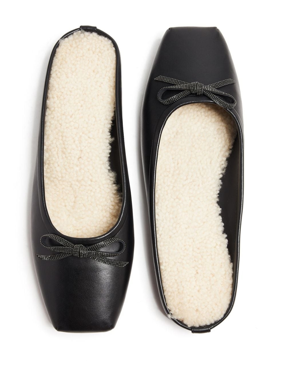 Monili-detail ballerina shoes - 4