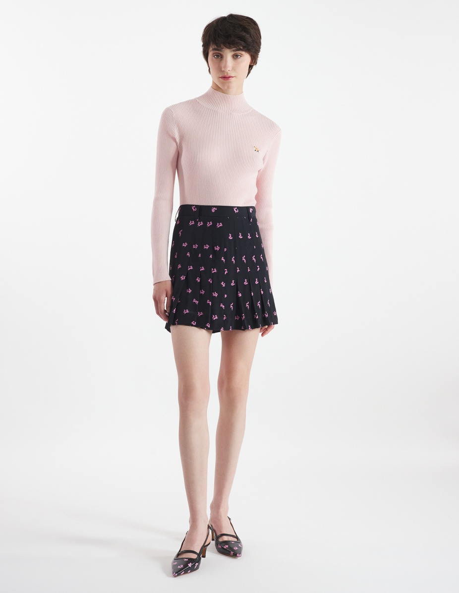 PLEATED MINI SKIRT - 2