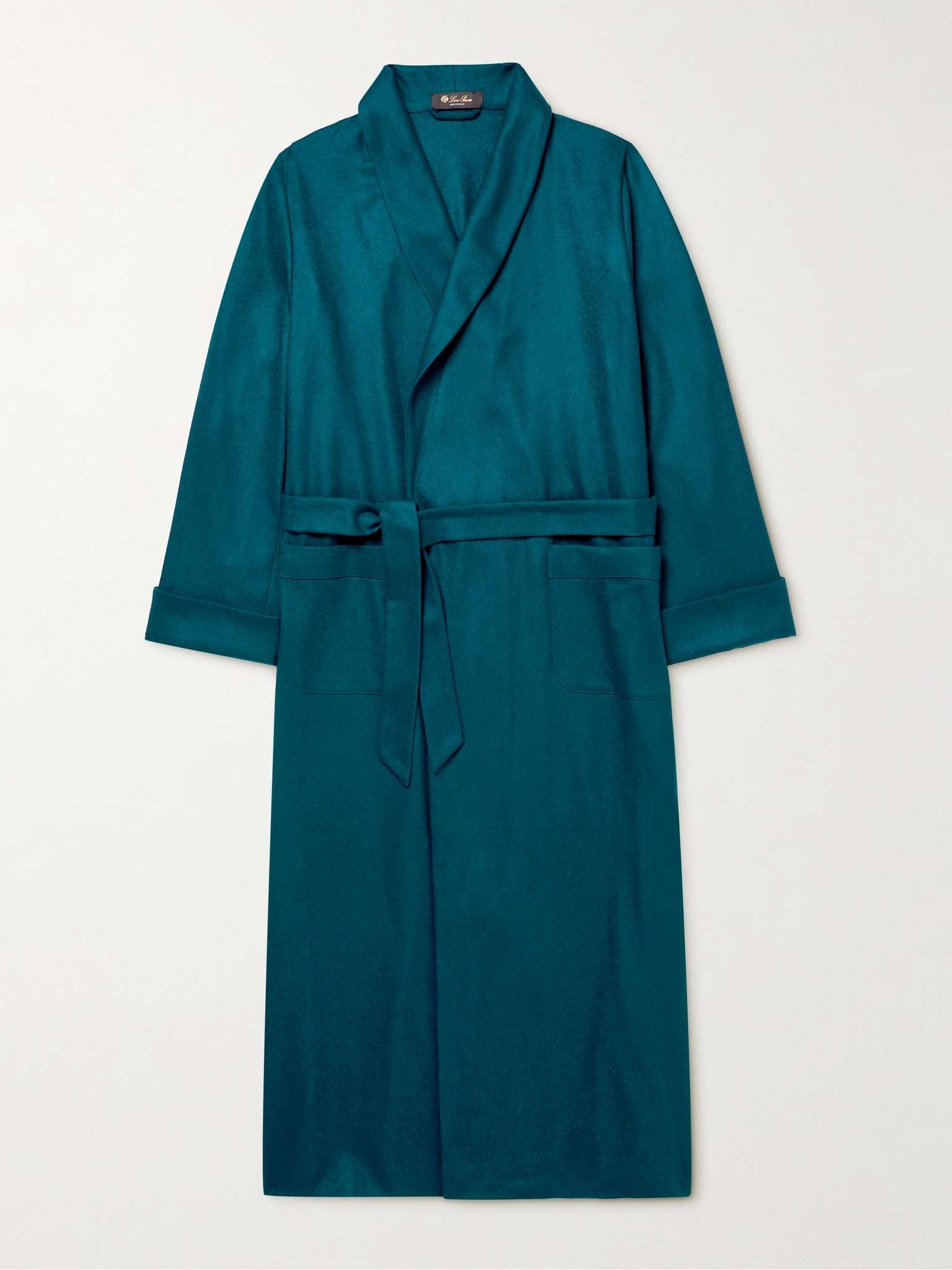 Stretch Cashmere and Silk-Blend Robe - 1