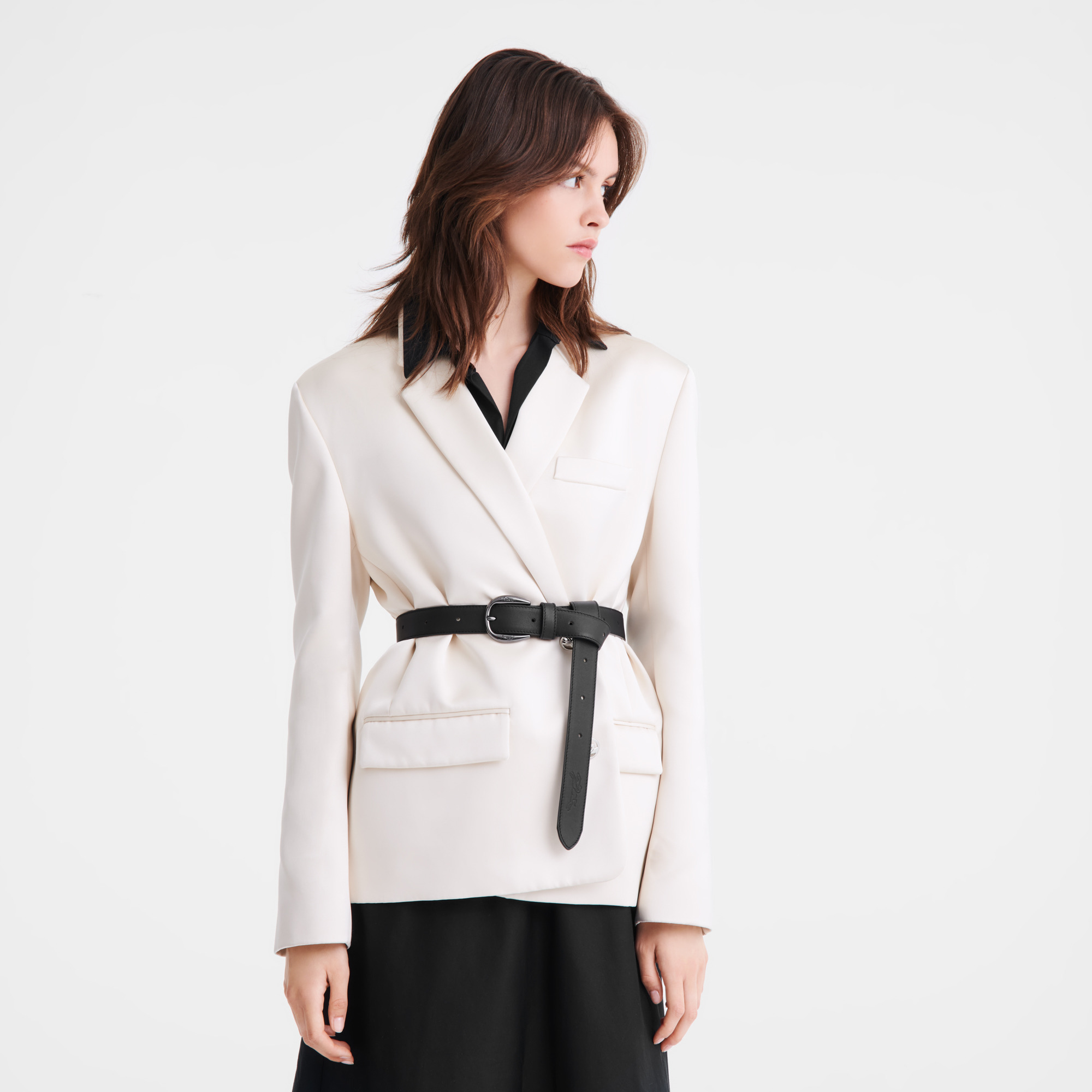 Le Pliage Xtra Ladies' belt Black - Leather - 2
