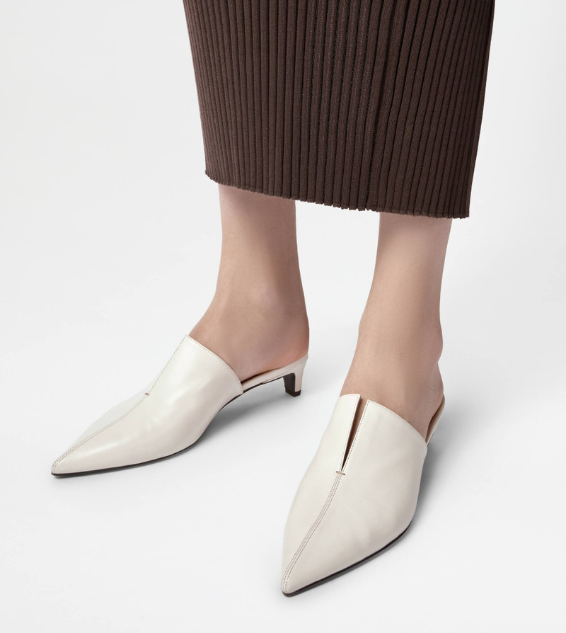 Tod's MULES IN NAPPA LEATHER - WHITE outlook