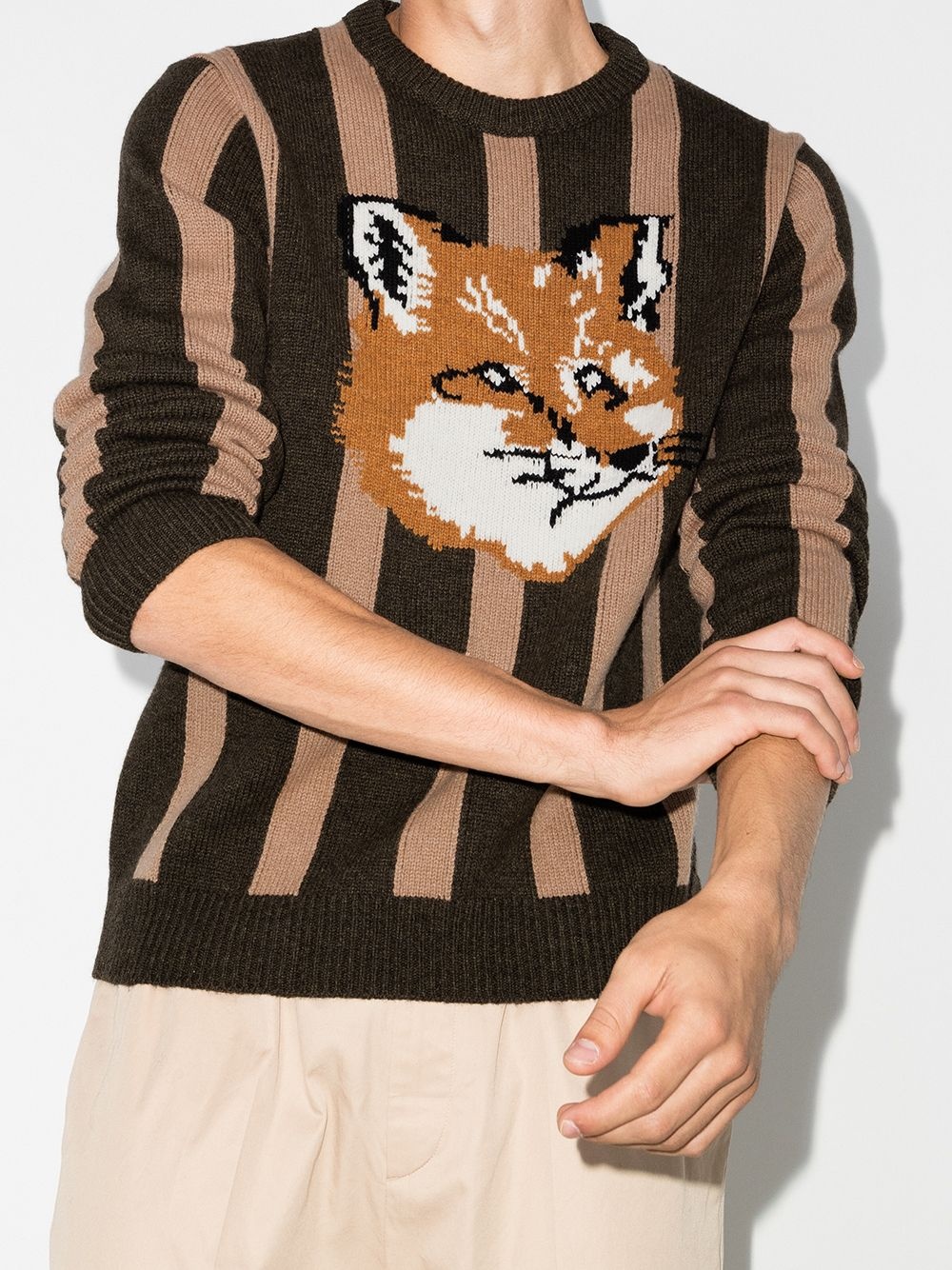 Fox horizontal-stripe jumper - 2