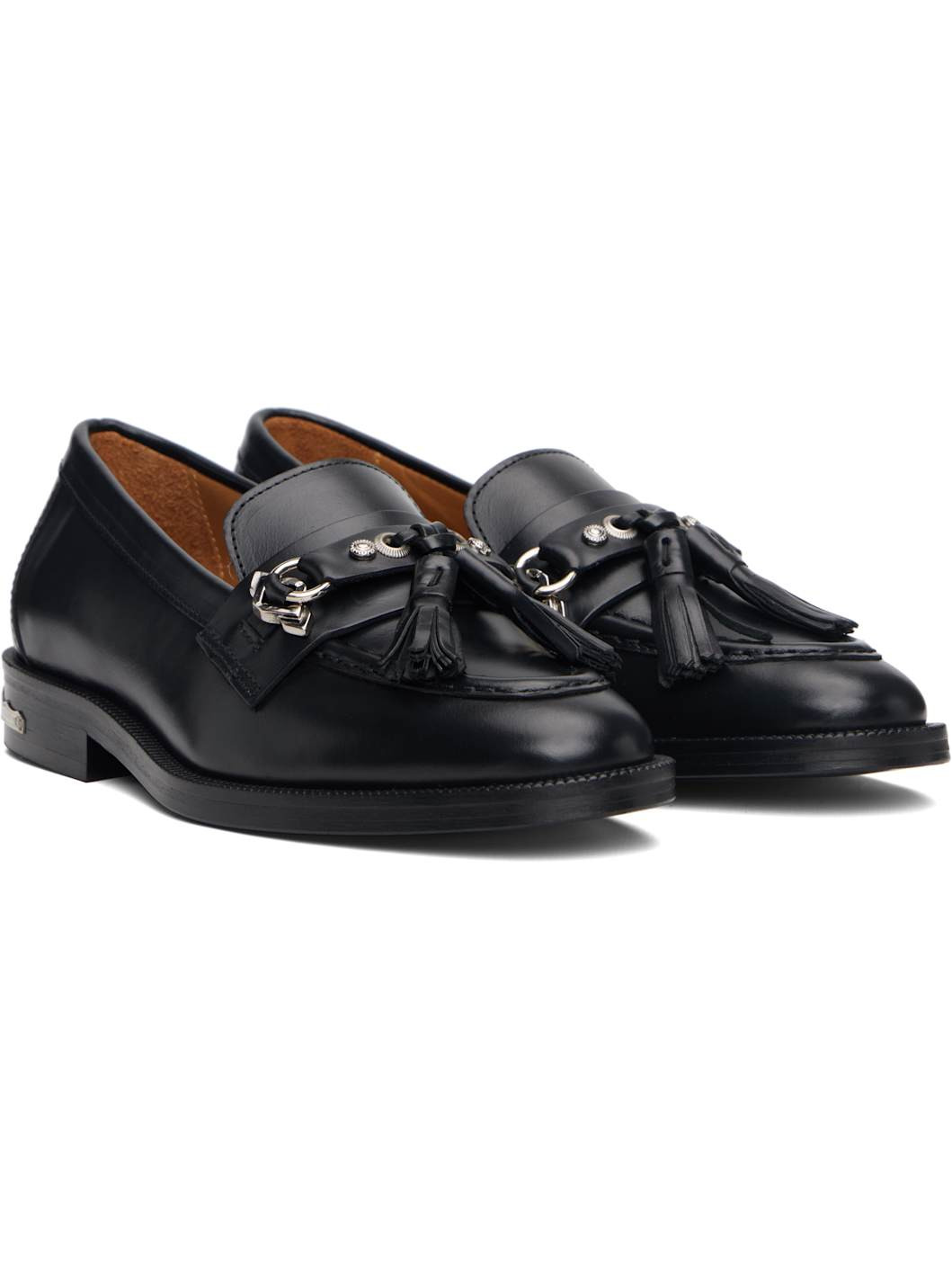 Black Tassel Loafers - 4