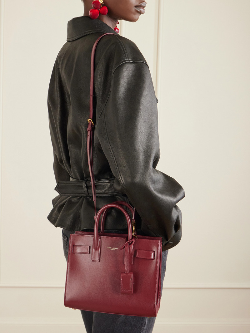 SAINT LAURENT Sac De Jour Nano Leather Tote outlook