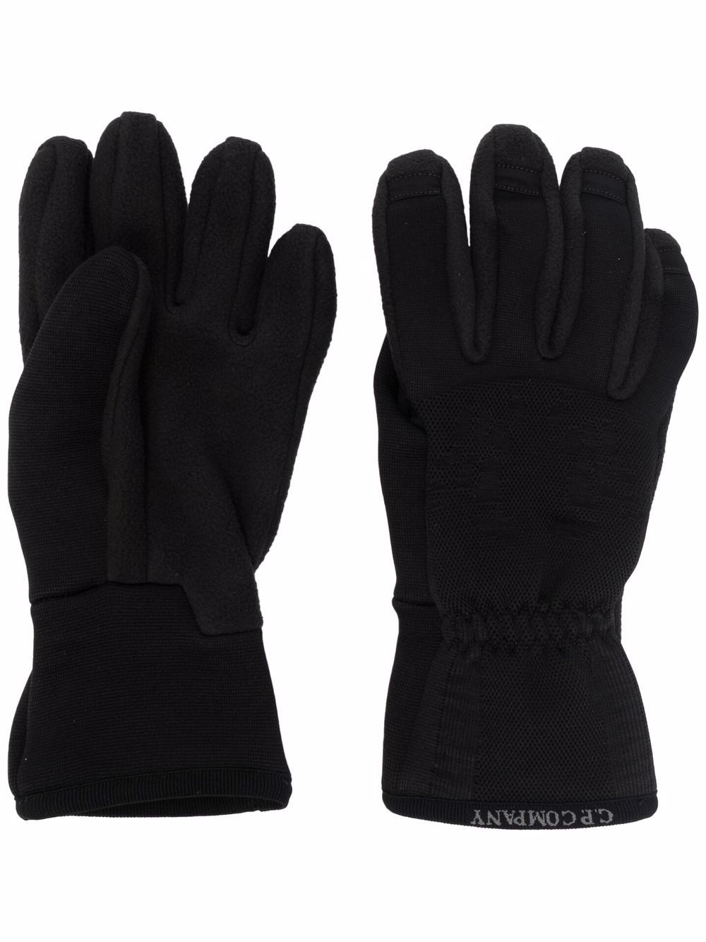 fleece-panelled gloves - 1