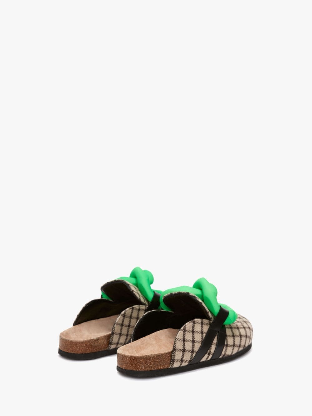 CHAIN LOAFER FELT MULES - 3
