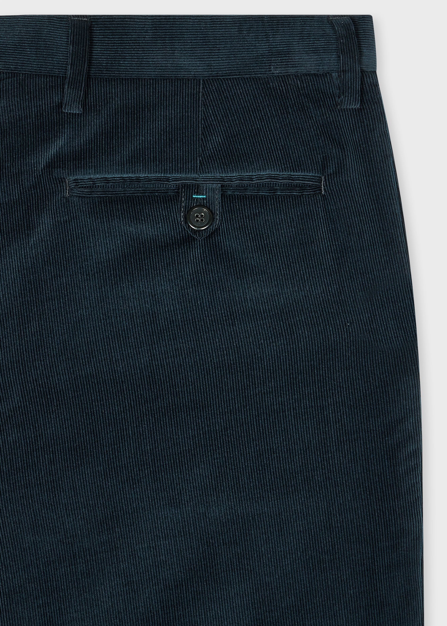 Navy Cotton Corduroy Trousers - 2