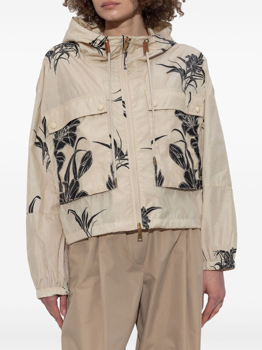 floral-print jacket - 3