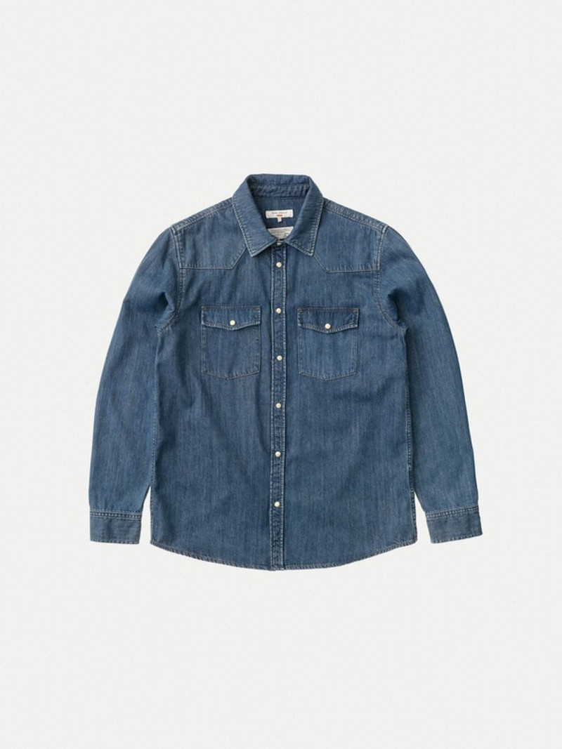 George Classic Blue Indigo Denim Shirt 1