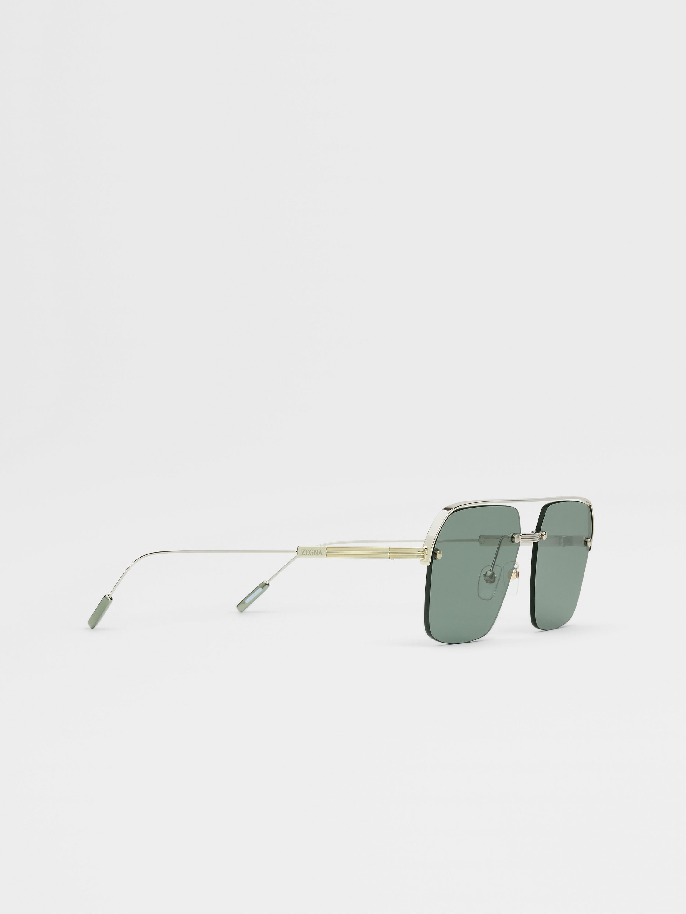 PALE GOLD METAL SUNGLASSES - 3