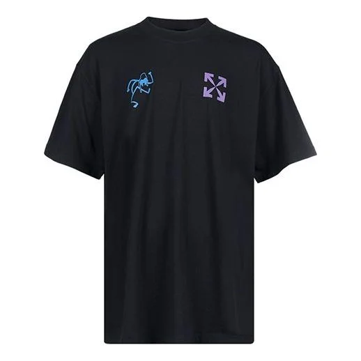 OFF-WHITE 90's Liquid Oversized T-Shirt Black/Multi - 1