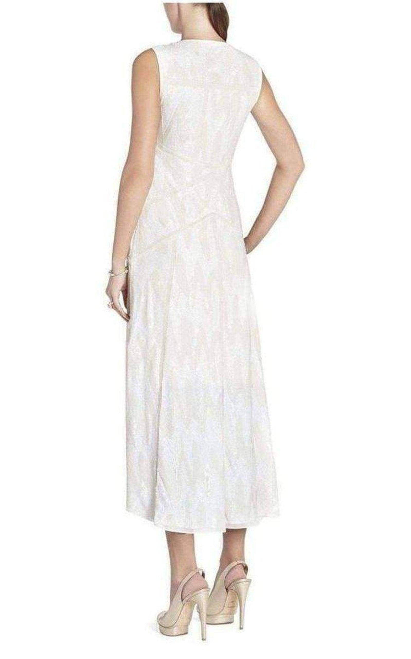 BCBGMAXAZRIA - Salma All Over Sequin Deep V-neck Dress WJB6W112-1O6 - 3