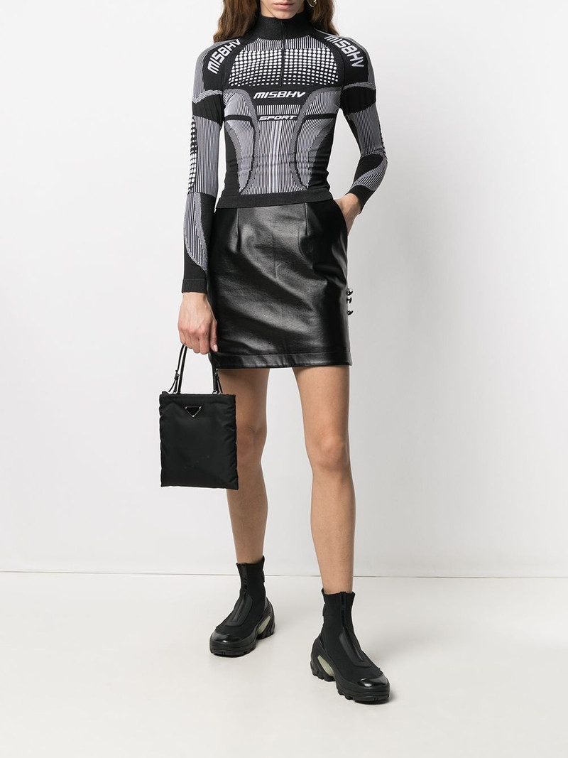 MISBHV logo funnel-neck knit jumper outlook