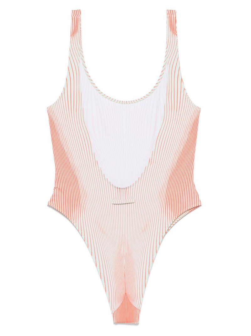 Jean Paul Gaultier Pinstripe Body Morphing swimsuit outlook