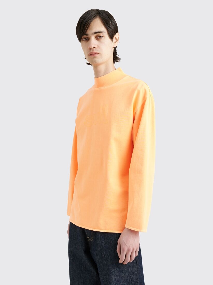 ERL MOCK NECK LONGSLEEVE T-SHIRT ORANGE - 2