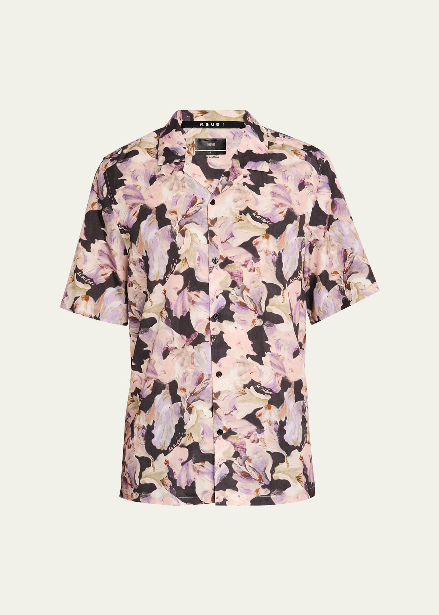 Men's Floral Camp Shirt - 1