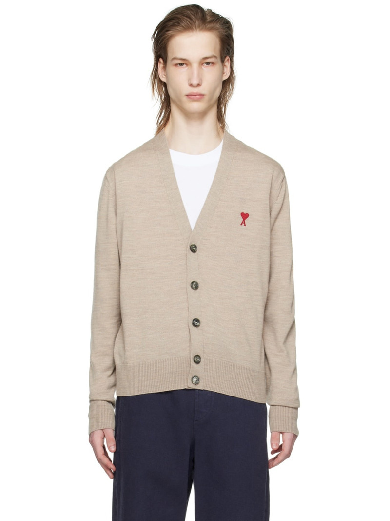 Ami de Coeur-embroidery wool cardigan - 1