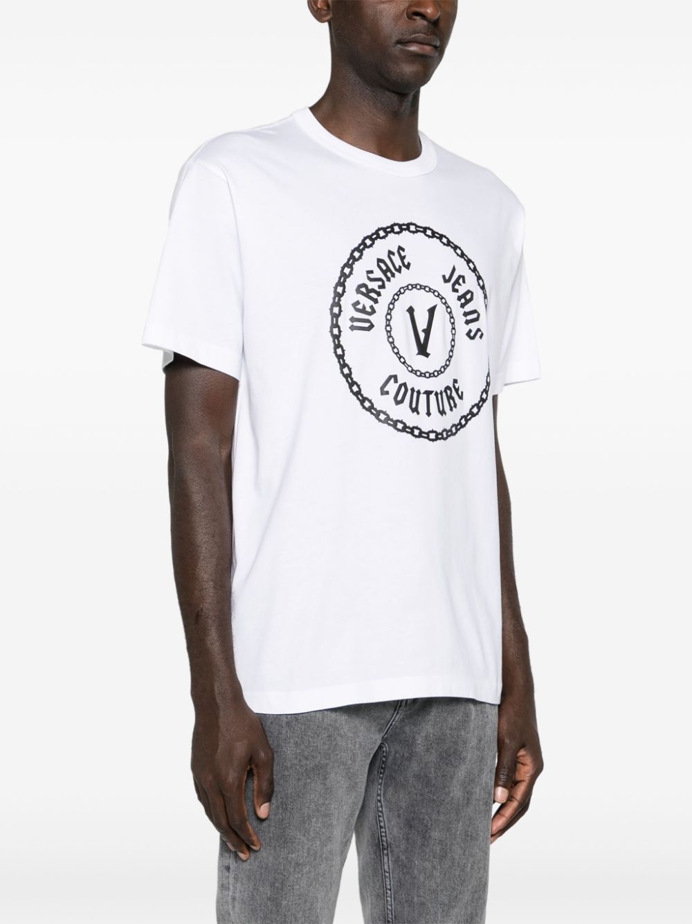 logo-print cotton T-shirt - 3