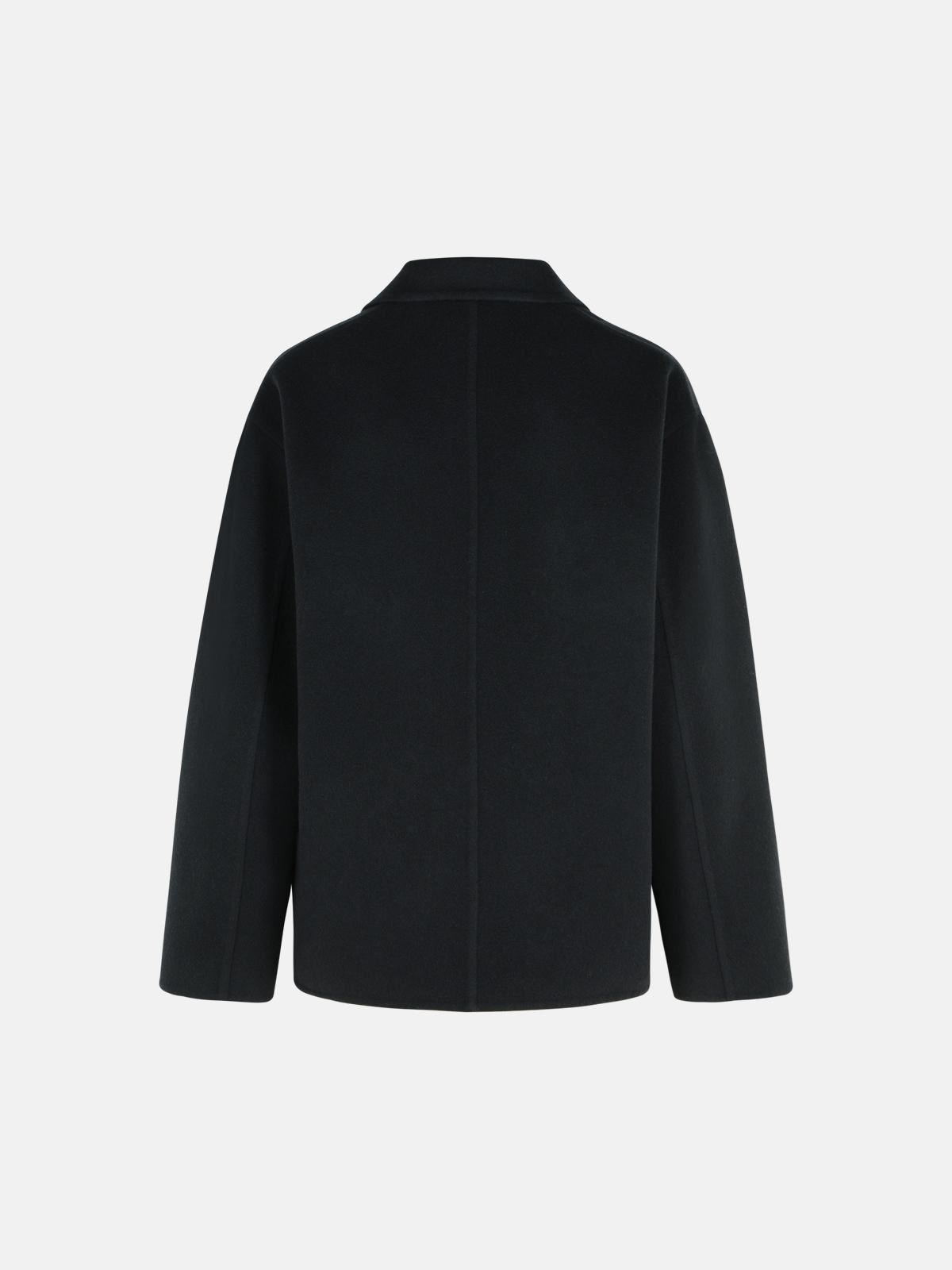 BLACK CASHMERE JACKET - 3