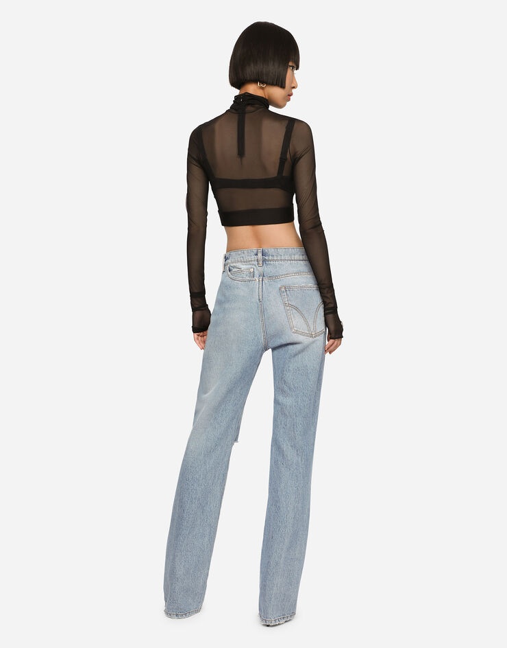 Patchwork denim jeans - 3