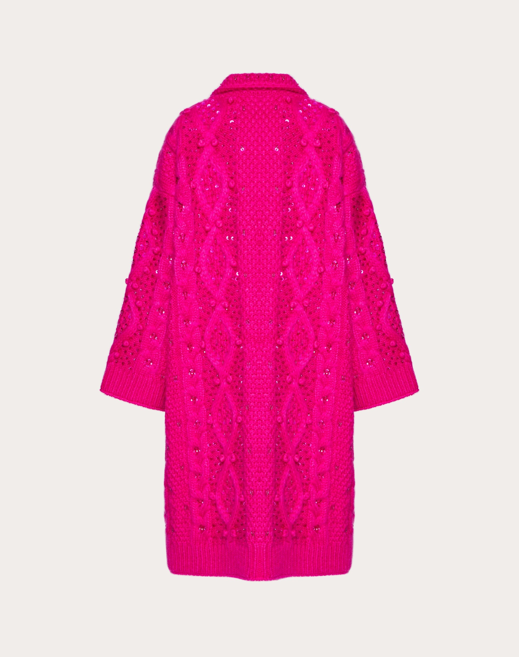 EMBROIDERED MOHAIR WOOL COAT - 4