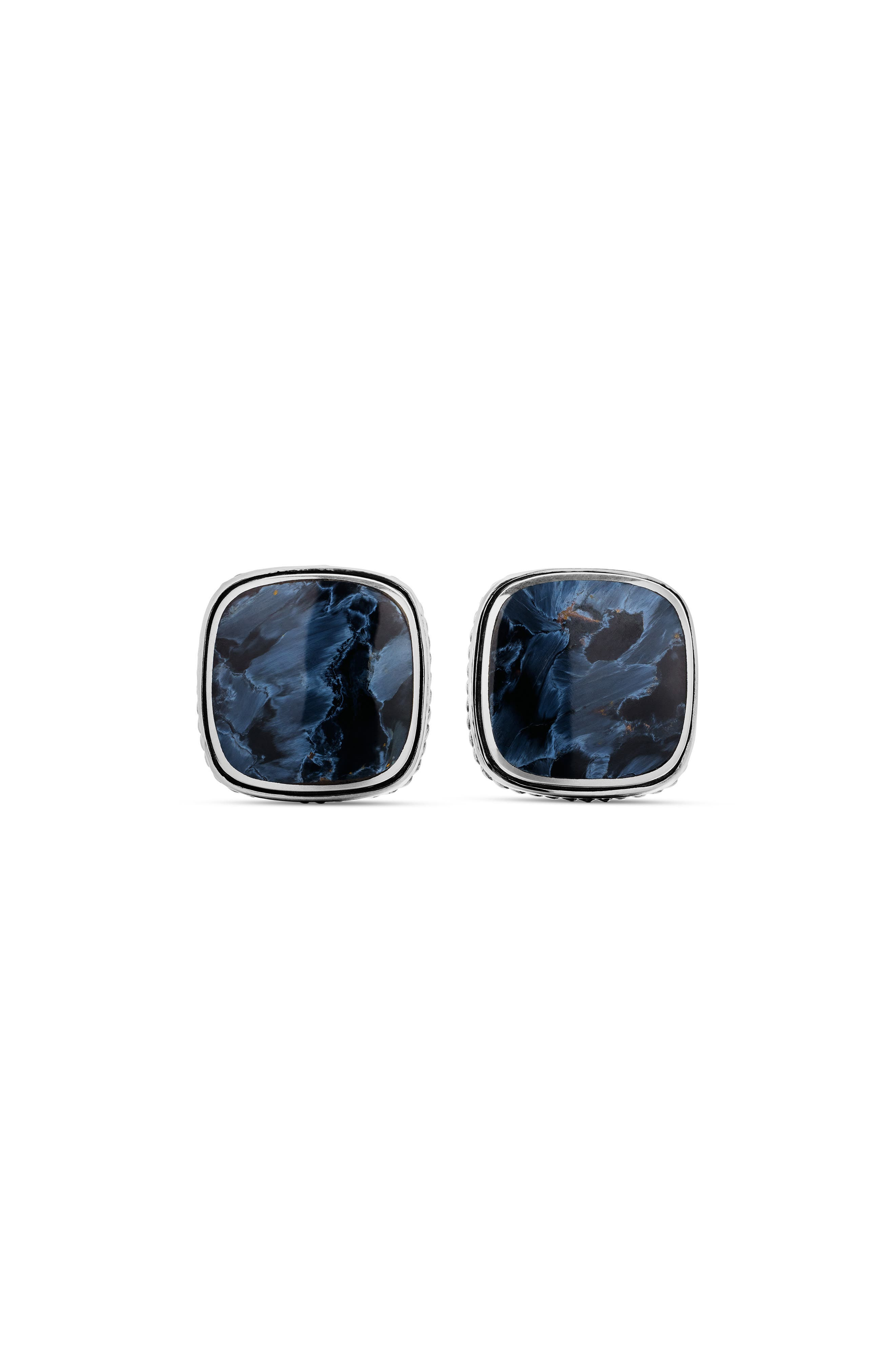 David Yurman Pietersite Cuff Links in Silver at Nordstrom - 1