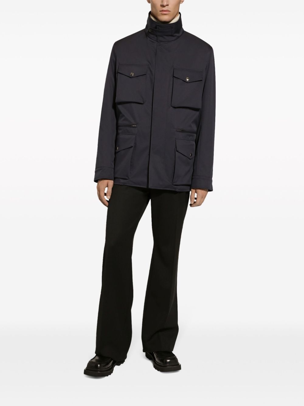 multi-pocket safari jacket - 3