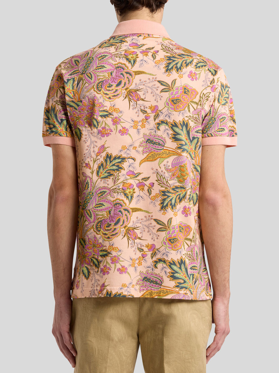 COTTON POLO SHIRT WITH PRINT - 4