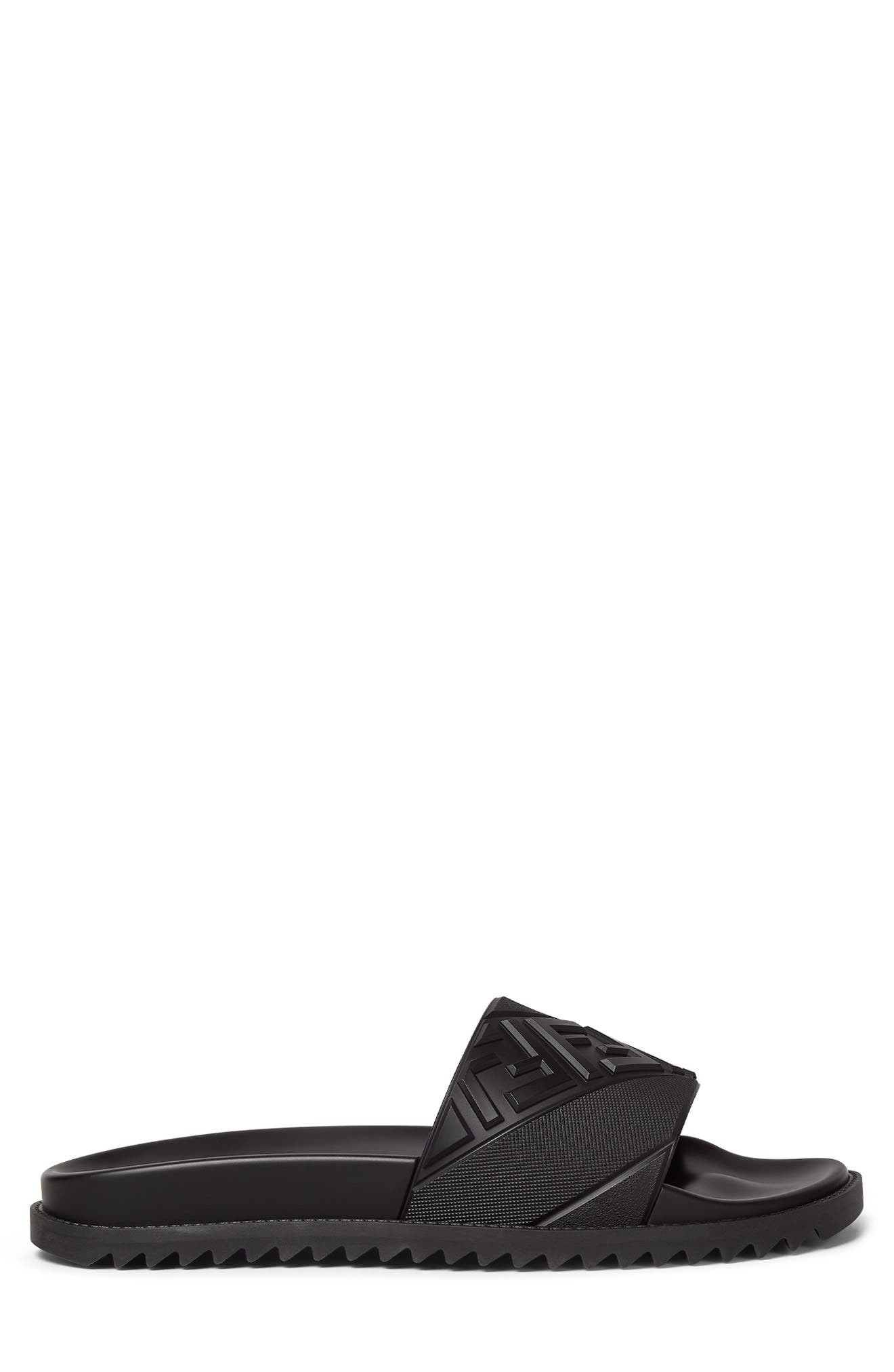 Fendi FF Slide Sandal in F0Qa1 Nero at Nordstrom - 2