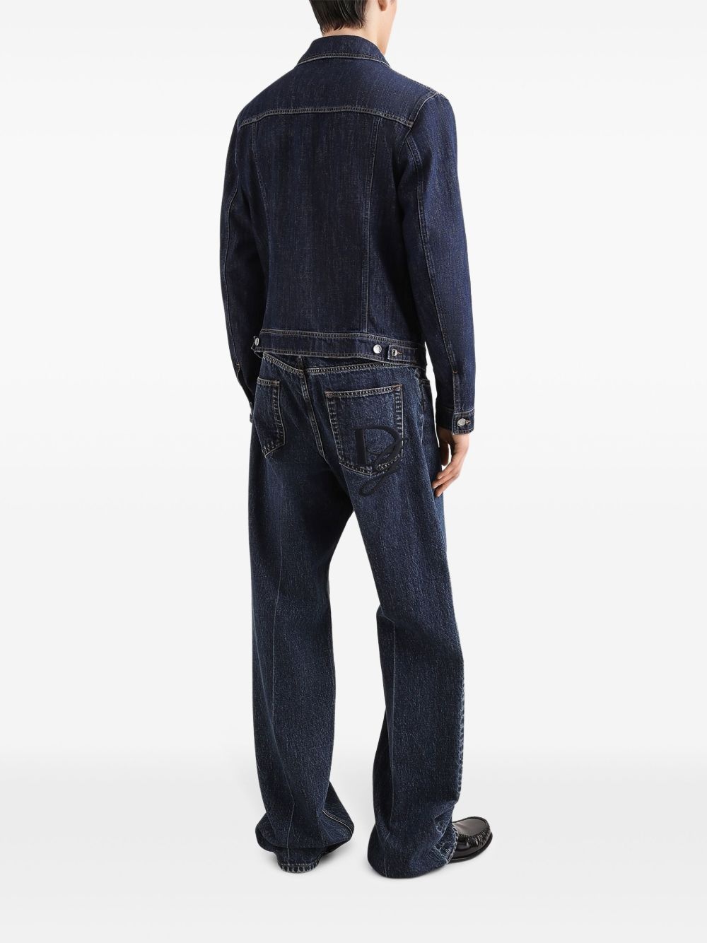 embroidered loose-fit jeans - 3
