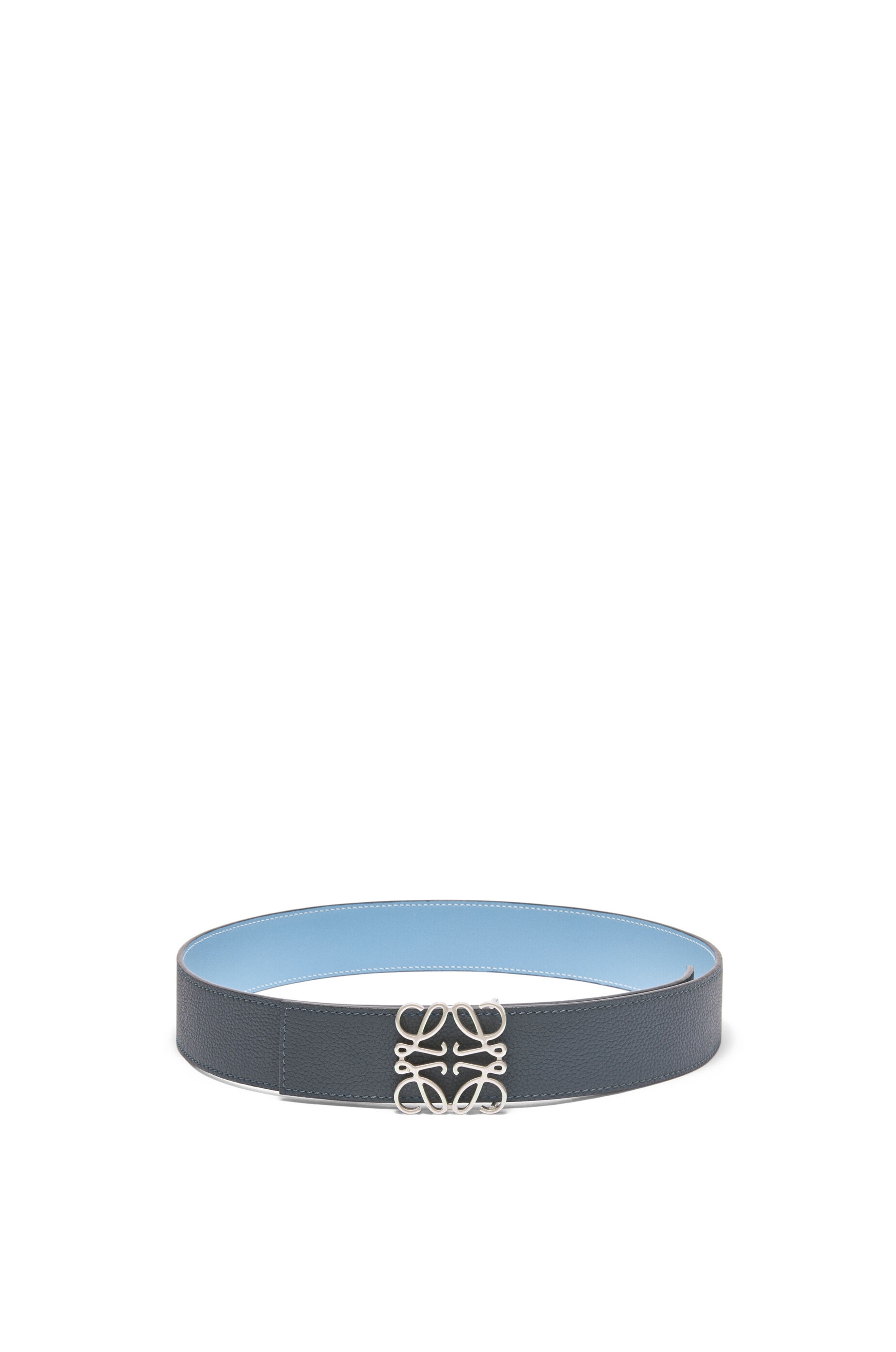 Reversible Anagram belt in soft grained calfskin - 1