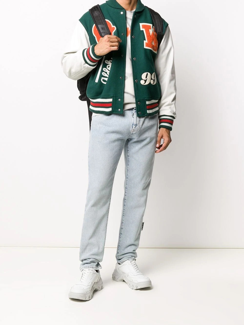 logo patches varsity jacket - 2