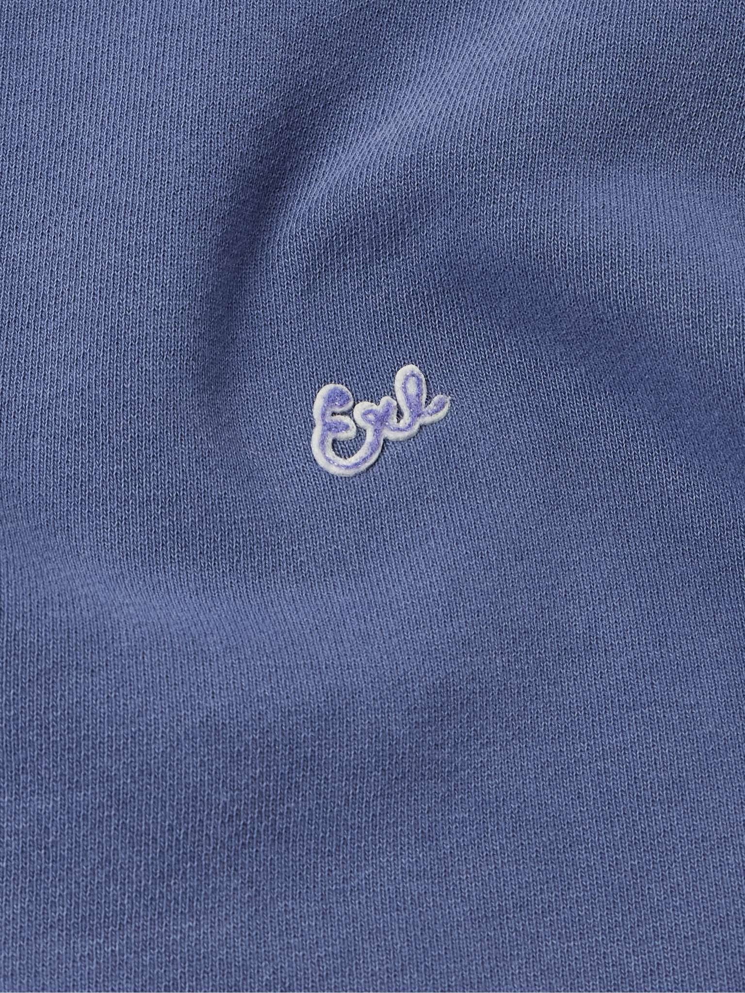 Cropped Logo-Embroidered Cotton-Jersey Sweatshirt - 4
