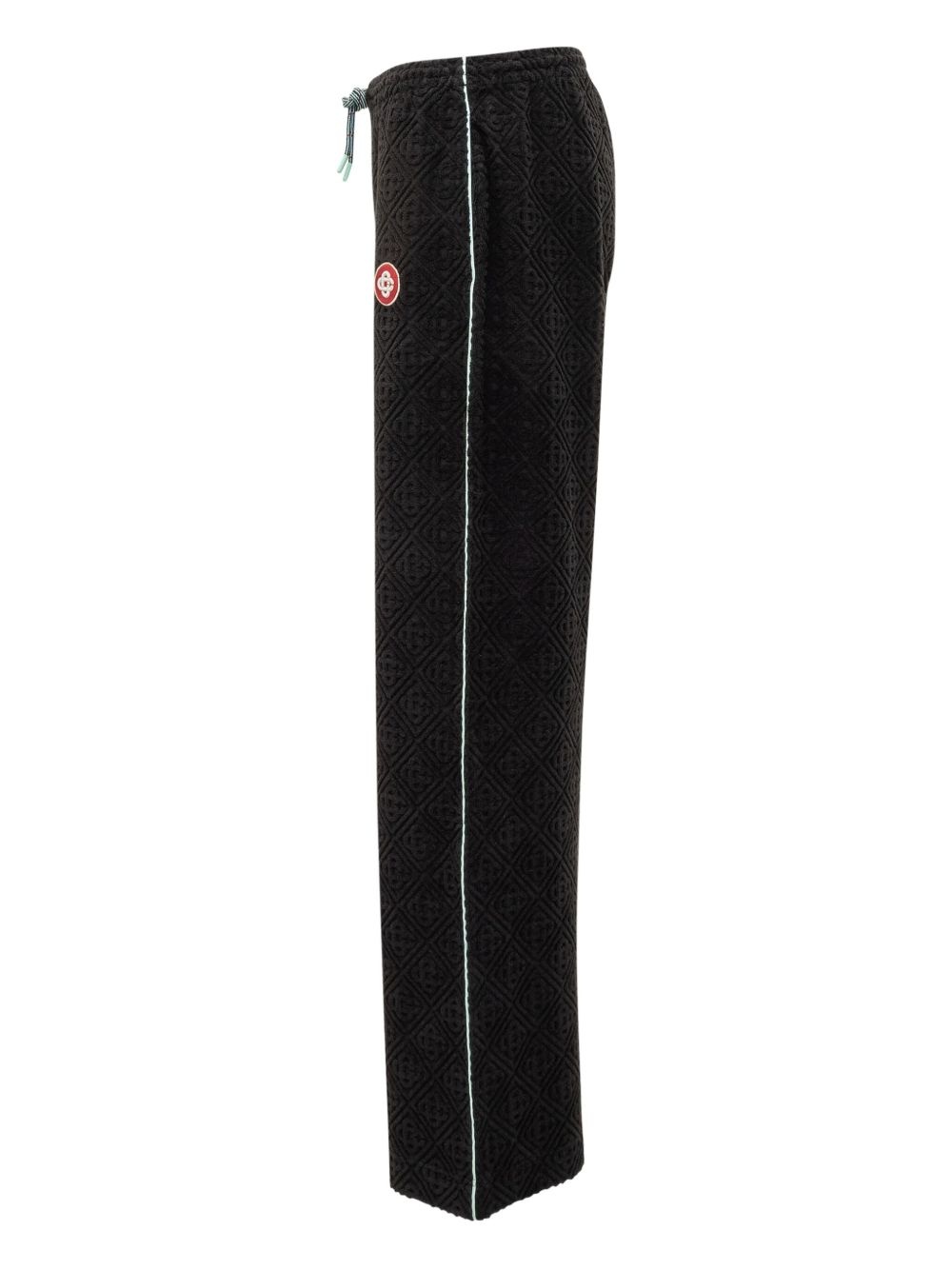 textured-panel towelling trousers - 3