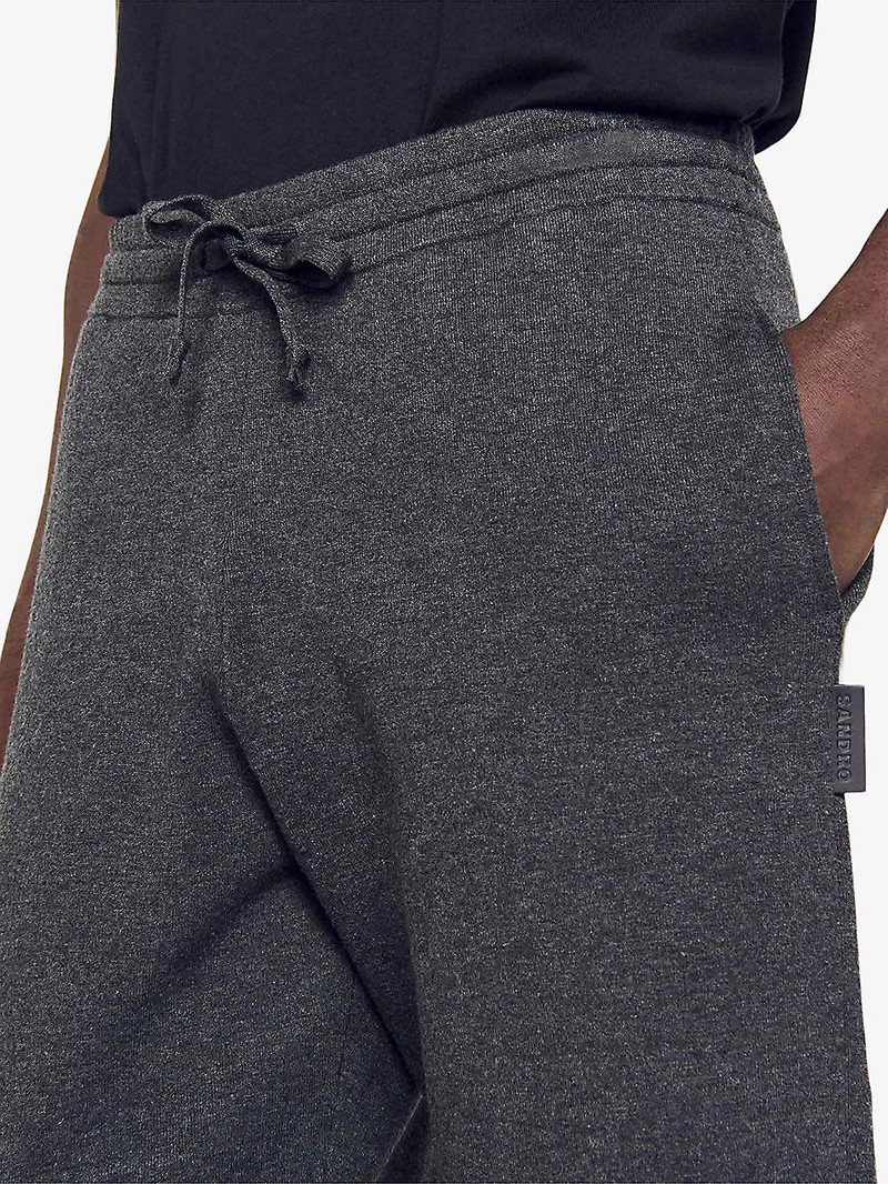 Brand-tab elasticated-waist stretch-knit shorts 5