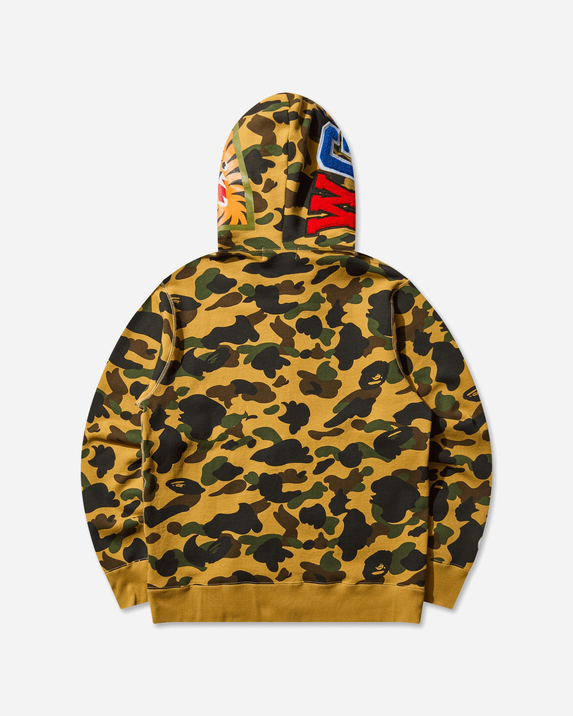 Men's 1st Camo Shark Full Zip Hoodie Yellow - 2