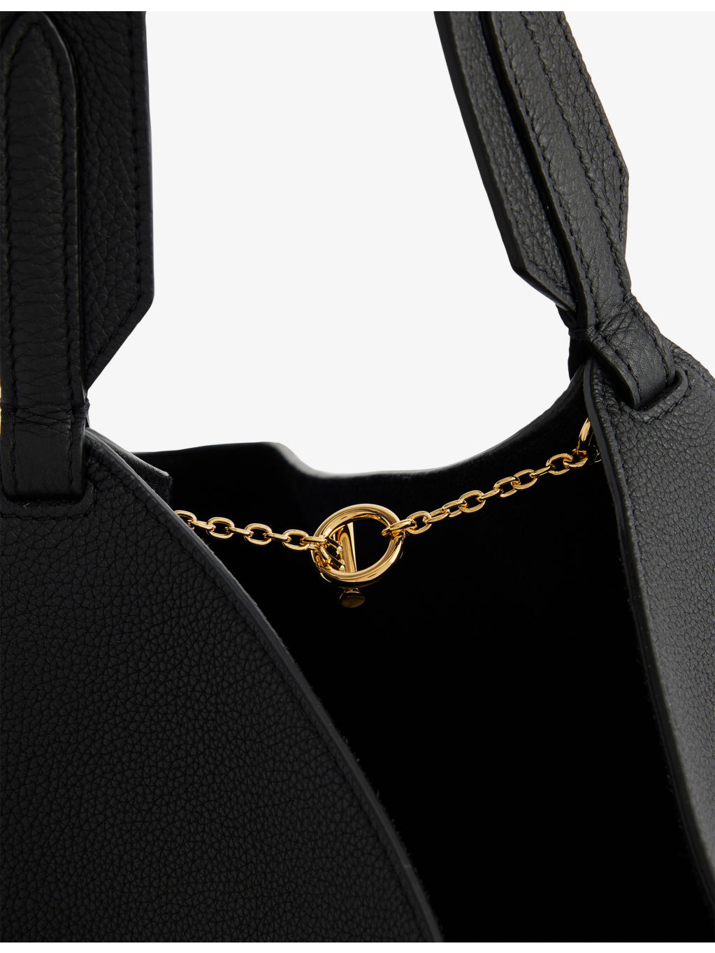 Lotus Small Leather Tote Bag - 3