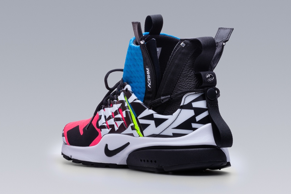 APM2-600 Nike® Air Presto Mid / Acronym® Racer Pink/Photo Blue/Black - 26