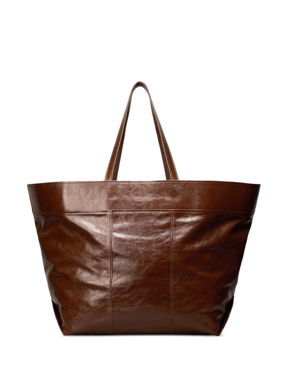 East West Maxi leather tote bag - 4