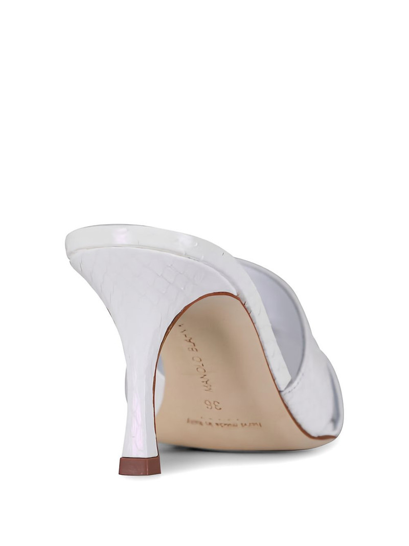 snakeskin-effect double-strap sandals 3