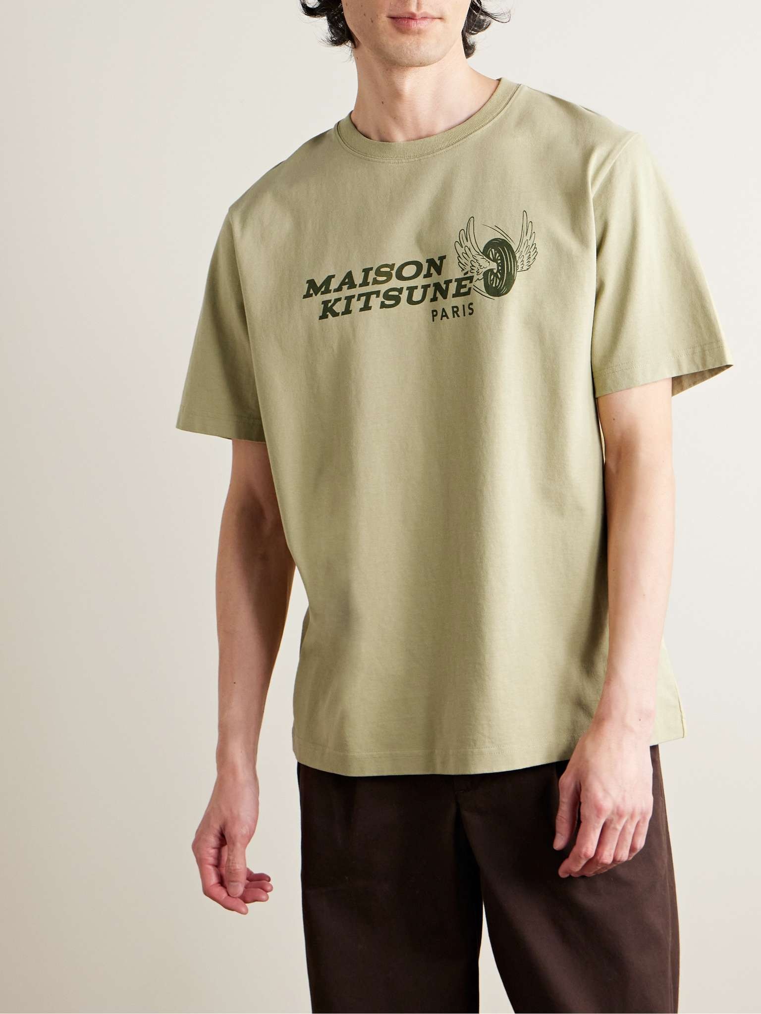 Racing Wheels Logo-Print Cotton-Jersey T-Shirt - 3