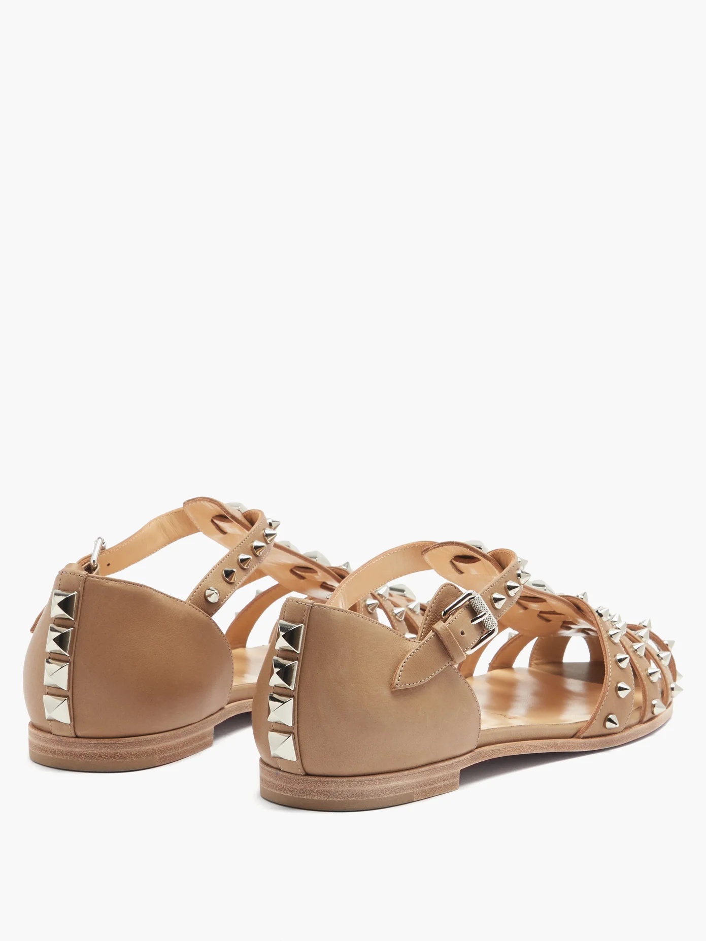 LoubiClou studded caged leather sandals - 4