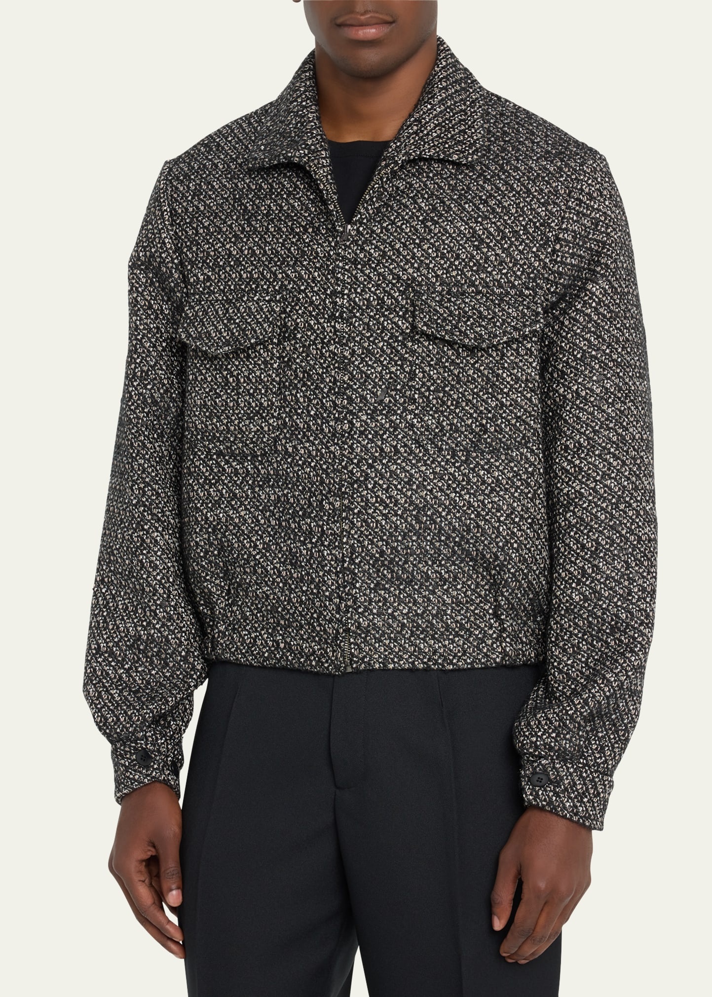 Men's Simmo Tweed Blouson Jacket - 4