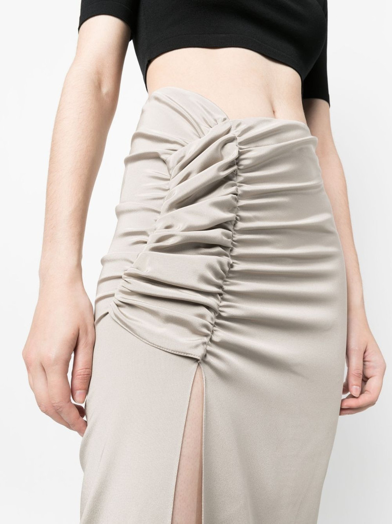 asymmetric-design maxi skirt 5